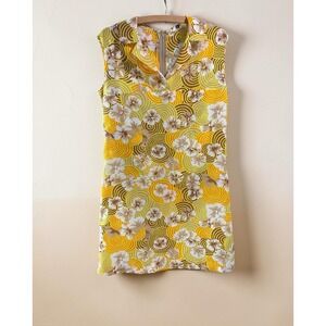 Floral sleeveless Primstyle 60s retro floral dress-SEE description